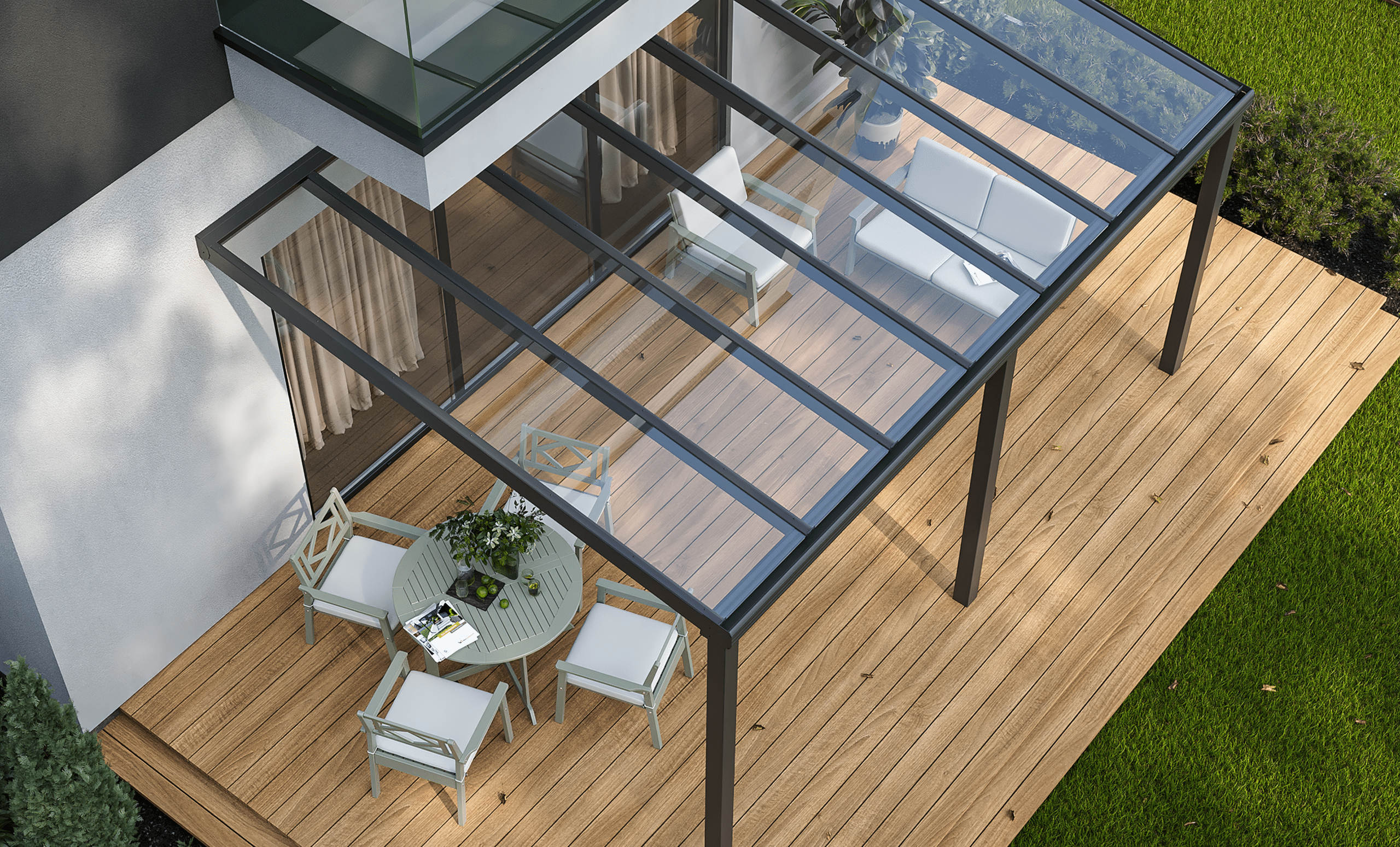 Terrassenüberdachung Kassel – Aluminium